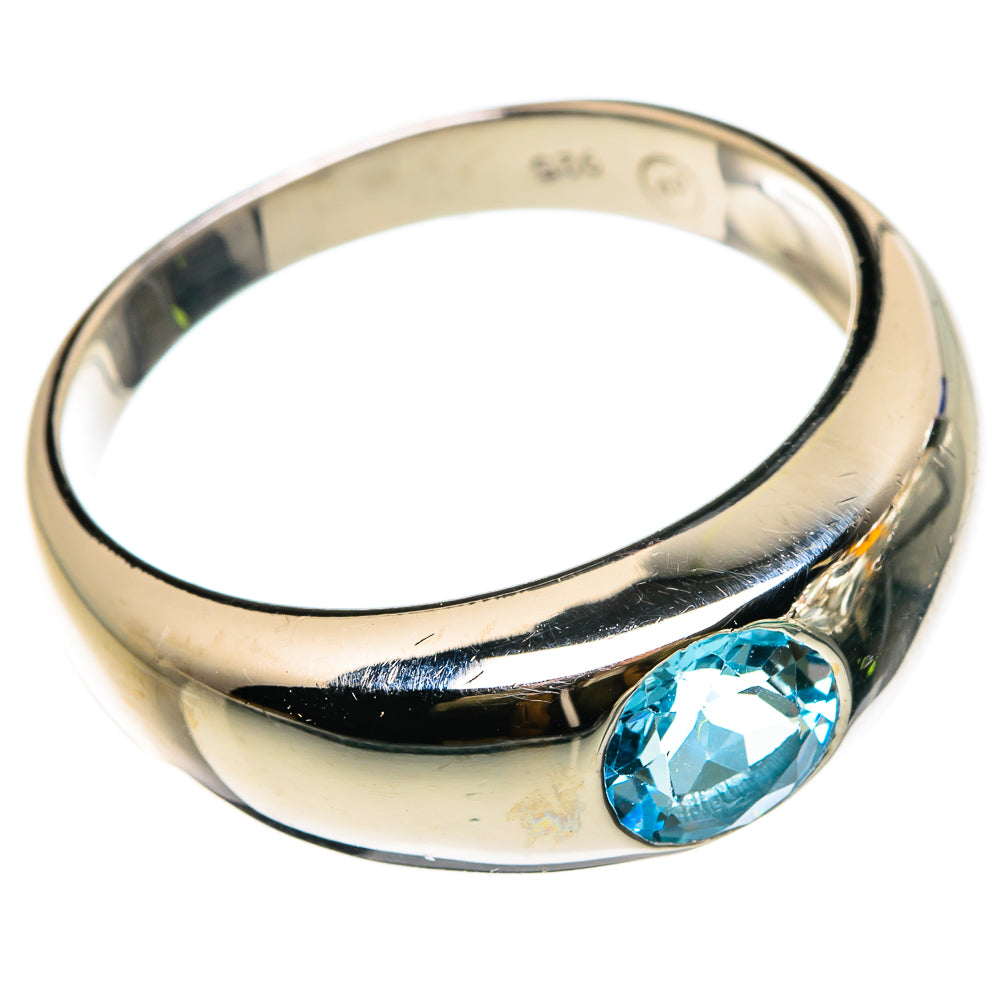 Blue Topaz Rings handcrafted by Ana Silver Co - RING86857