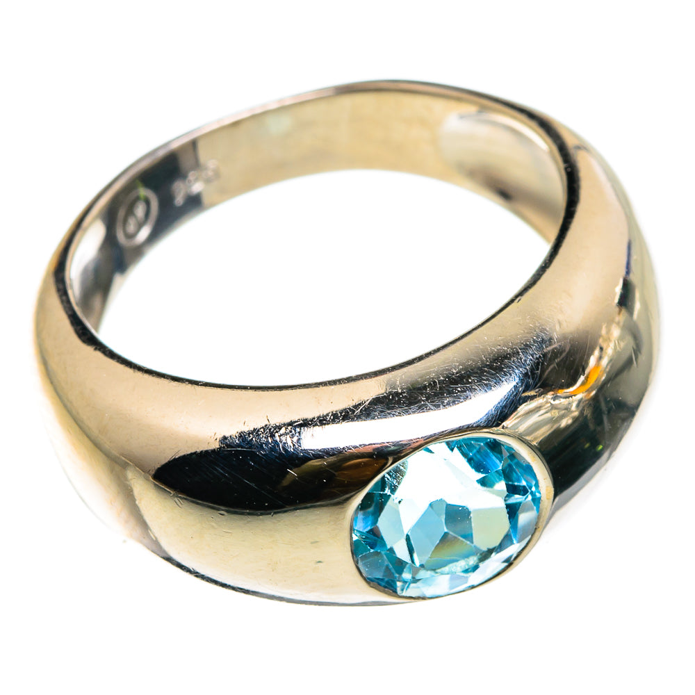 Blue Topaz Rings handcrafted by Ana Silver Co - RING86863