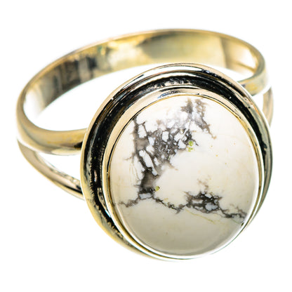 Howlite Rings handcrafted by Ana Silver Co - RING86883