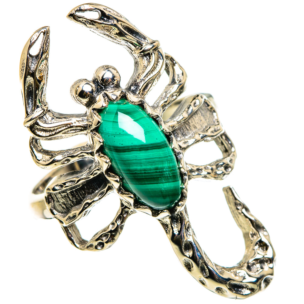 Malachite Rings handcrafted by Ana Silver Co - RING86895