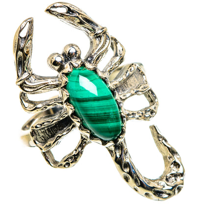 Malachite Rings handcrafted by Ana Silver Co - RING86895