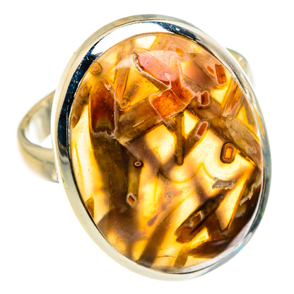 Turkish Tube Agate Rings handcrafted by Ana Silver Co - RING86903
