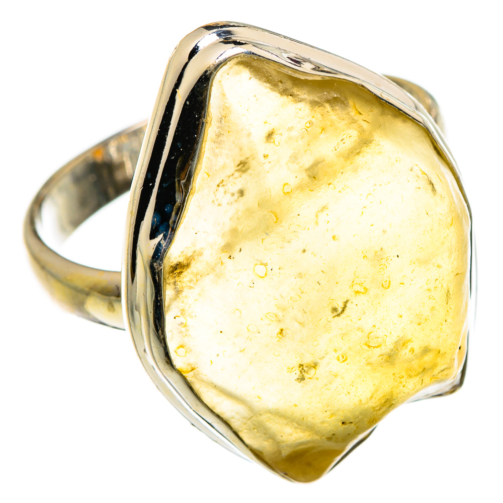 Libyan Desert Glass Rings handcrafted by Ana Silver Co - RING86906