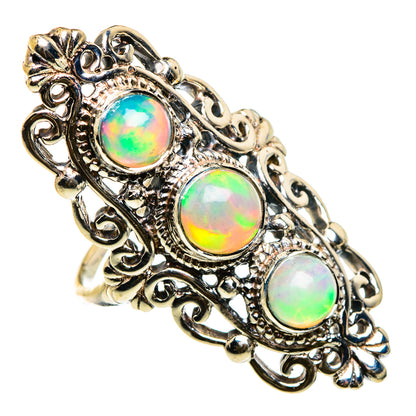 Ethiopian Opal Rings handcrafted by Ana Silver Co - RING86918