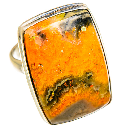 Bumble Bee Jasper Rings handcrafted by Ana Silver Co - RING86922