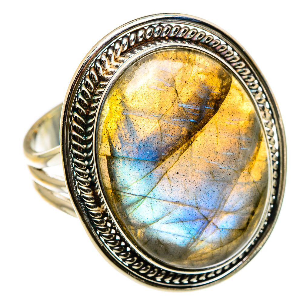 Labradorite Rings handcrafted by Ana Silver Co - RING86929