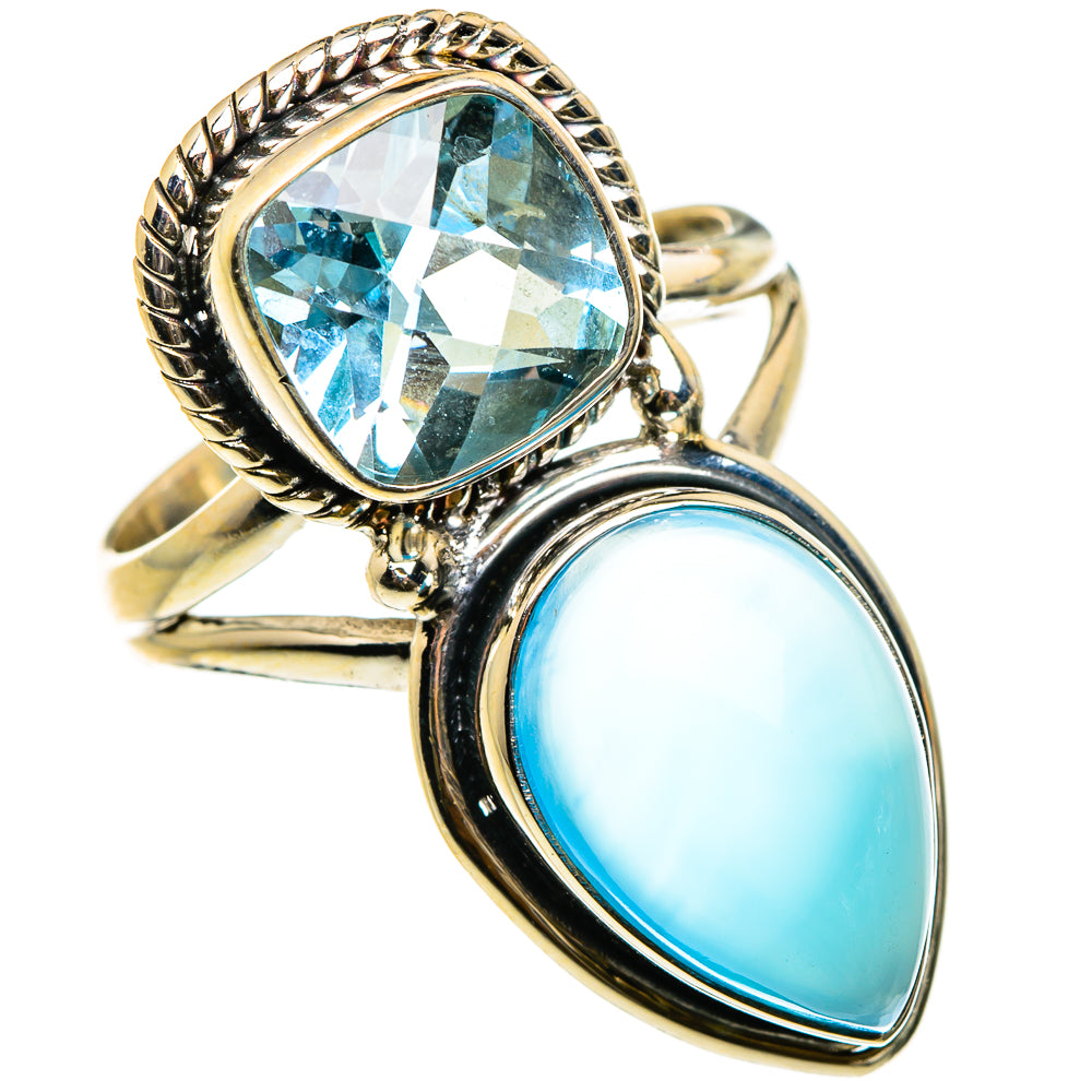 Aqua Chalcedony Rings handcrafted by Ana Silver Co - RING86930