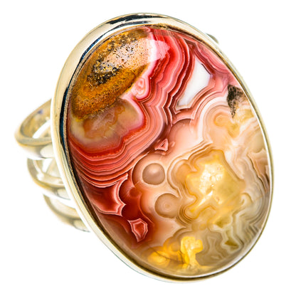 Crazy Lace Agate Rings handcrafted by Ana Silver Co - RING86944