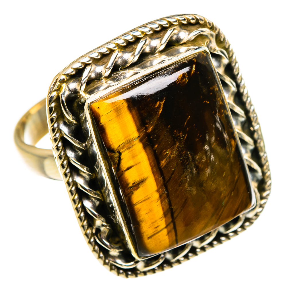 Tiger Eye Rings handcrafted by Ana Silver Co - RING86945