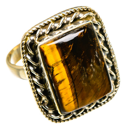 Tiger Eye Rings handcrafted by Ana Silver Co - RING86945