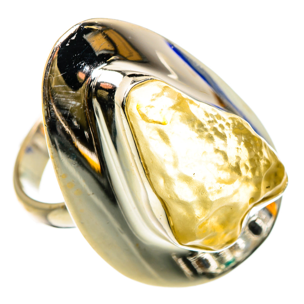 Libyan Desert Glass Rings handcrafted by Ana Silver Co - RING86949