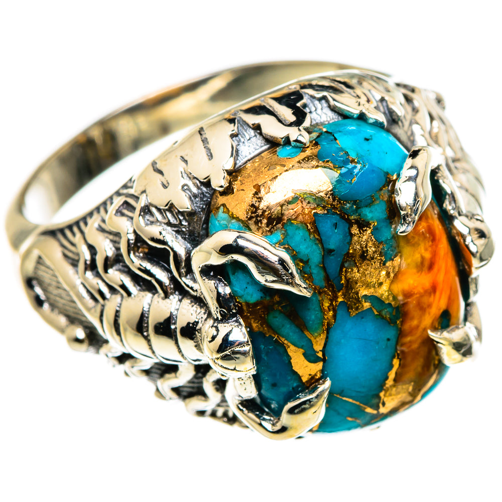 Spiny Oyster Turquoise Rings handcrafted by Ana Silver Co - RING86958