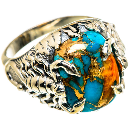 Spiny Oyster Turquoise Rings handcrafted by Ana Silver Co - RING86958