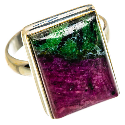 Ruby Zoisite Rings handcrafted by Ana Silver Co - RING86959