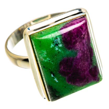 Ruby Zoisite Rings handcrafted by Ana Silver Co - RING86961