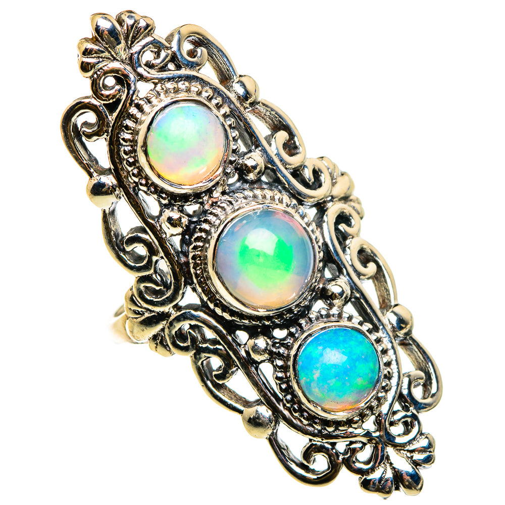Ethiopian Opal Rings handcrafted by Ana Silver Co - RING86964