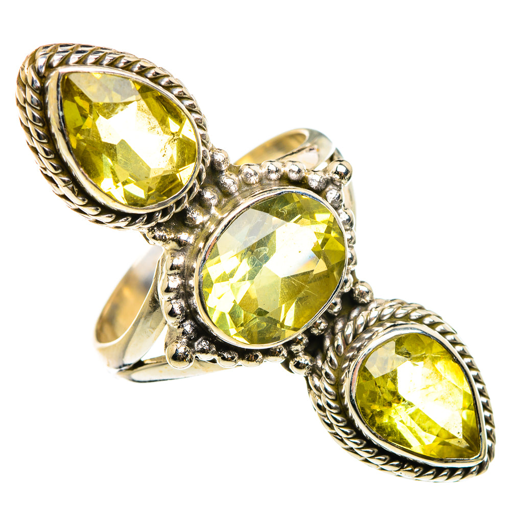 Lemon Quartz Rings handcrafted by Ana Silver Co - RING86967