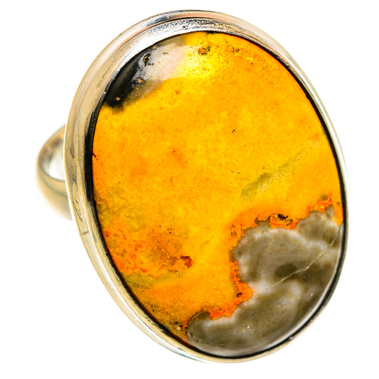 Bumble Bee Jasper Rings handcrafted by Ana Silver Co - RING86968