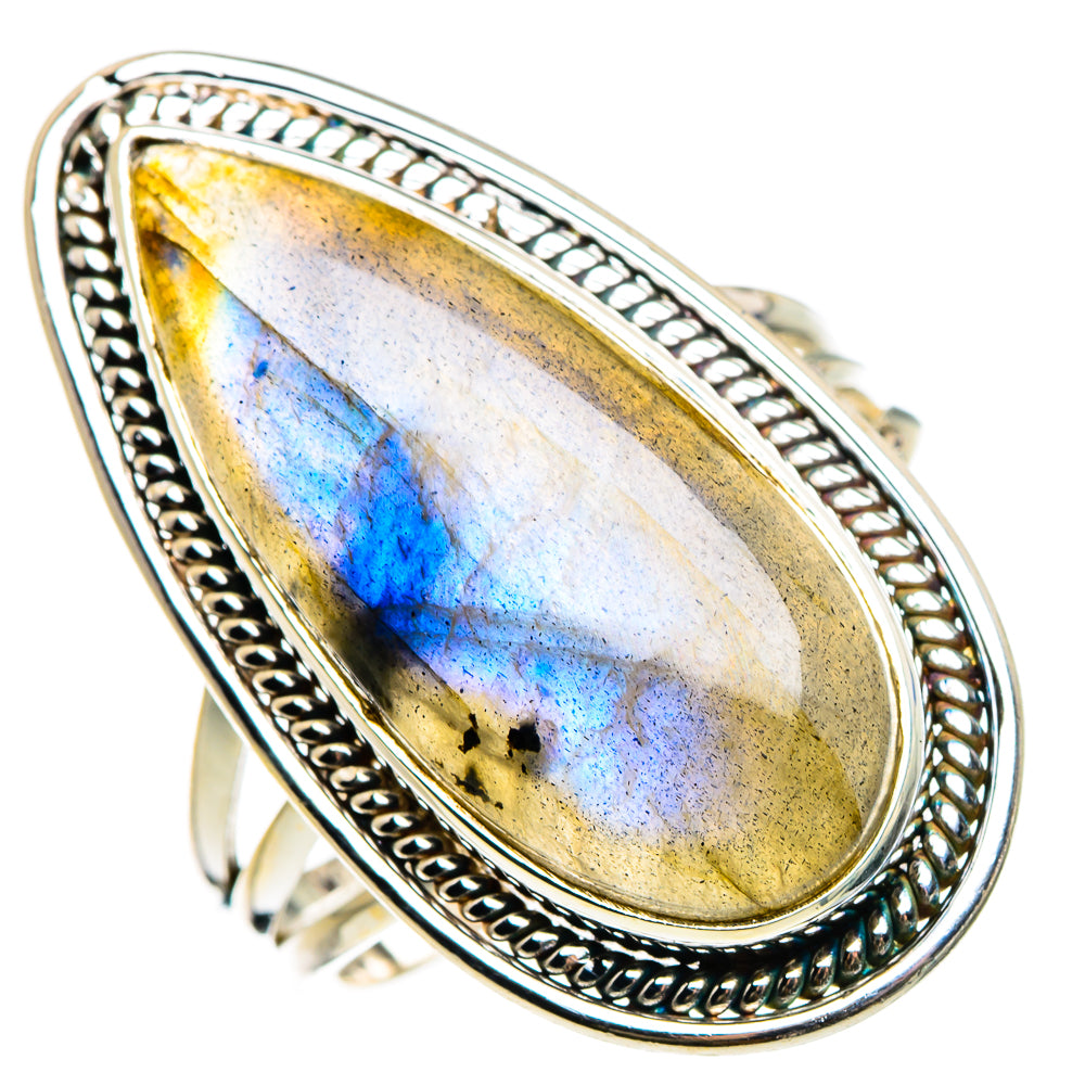 Labradorite Rings handcrafted by Ana Silver Co - RING86979