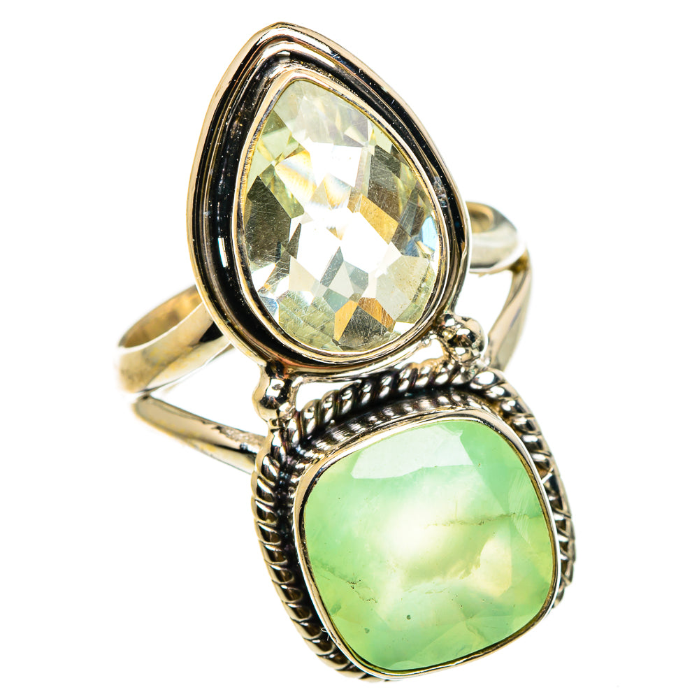 Prehnite Rings handcrafted by Ana Silver Co - RING86981