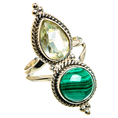Malachite Rings handcrafted by Ana Silver Co - RING86984