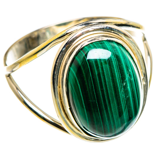Malachite Rings handcrafted by Ana Silver Co - RING86985