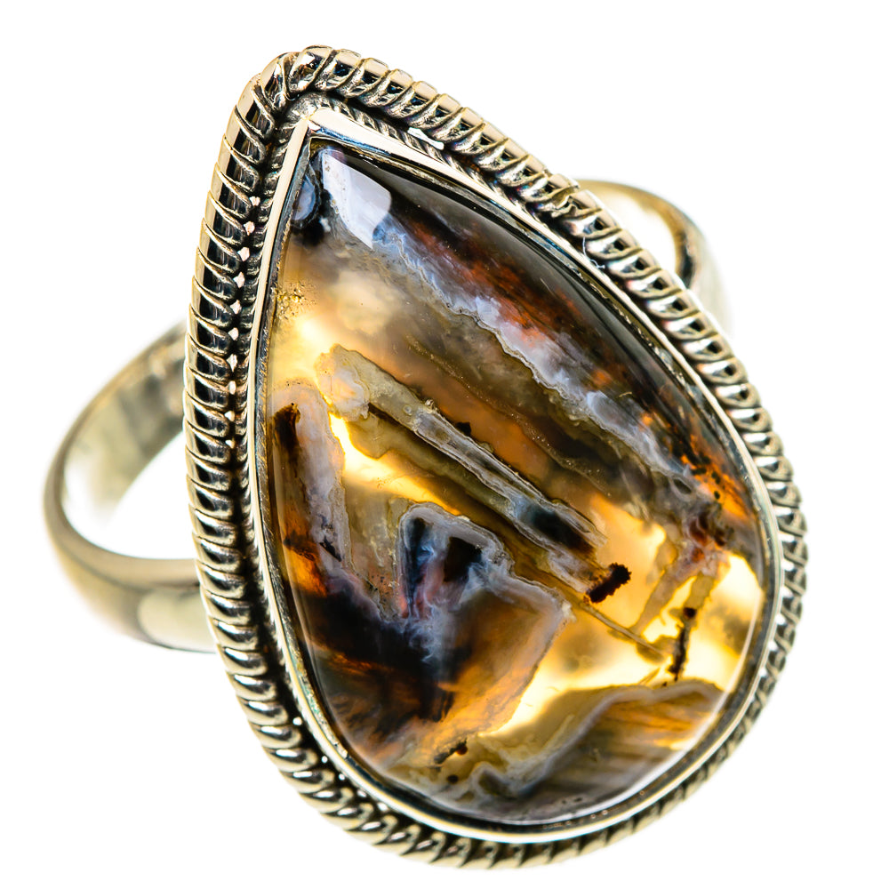 Turkish Tube Agate Rings handcrafted by Ana Silver Co - RING86989