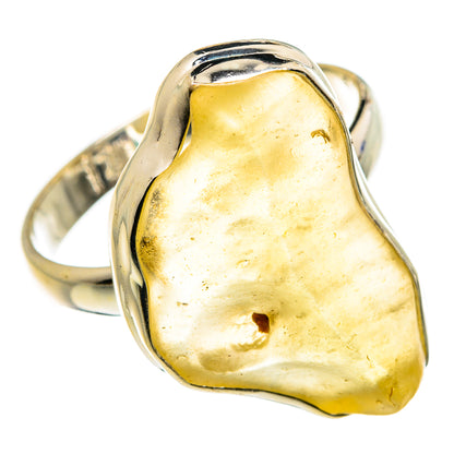 Libyan Desert Glass Rings handcrafted by Ana Silver Co - RING86990