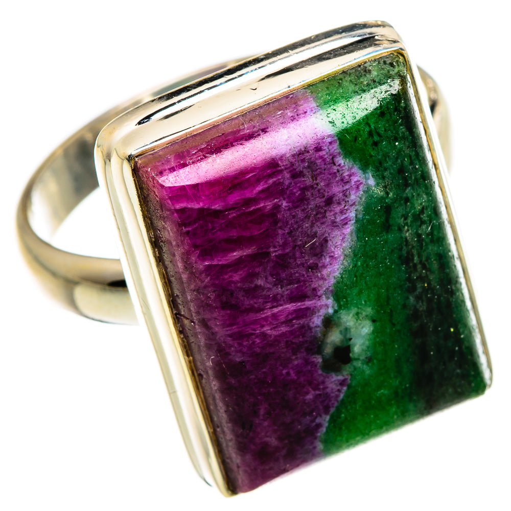 Ruby Zoisite Rings handcrafted by Ana Silver Co - RING86998
