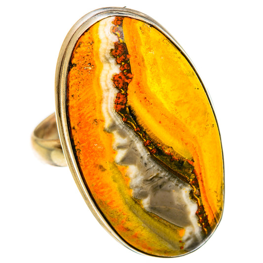 Bumble Bee Jasper Rings handcrafted by Ana Silver Co - RING87003