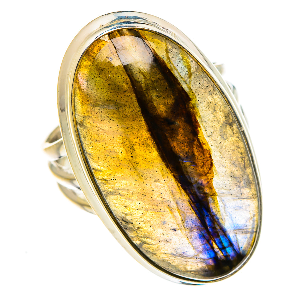 Labradorite Rings handcrafted by Ana Silver Co - RING87008
