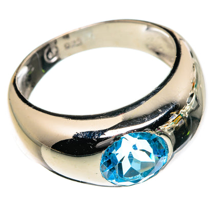 Blue Topaz Rings handcrafted by Ana Silver Co - RING87015 - Photo 2