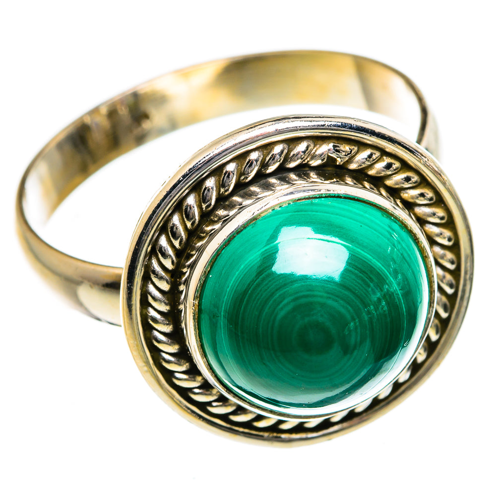 Malachite Rings handcrafted by Ana Silver Co - RING87016