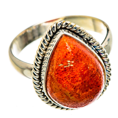 Sponge Coral Rings handcrafted by Ana Silver Co - RING87020