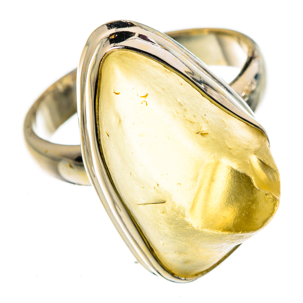 Libyan Desert Glass Rings handcrafted by Ana Silver Co - RING87021