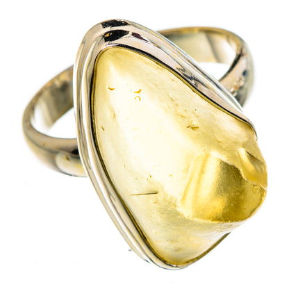 Libyan Desert Glass Rings handcrafted by Ana Silver Co - RING87021