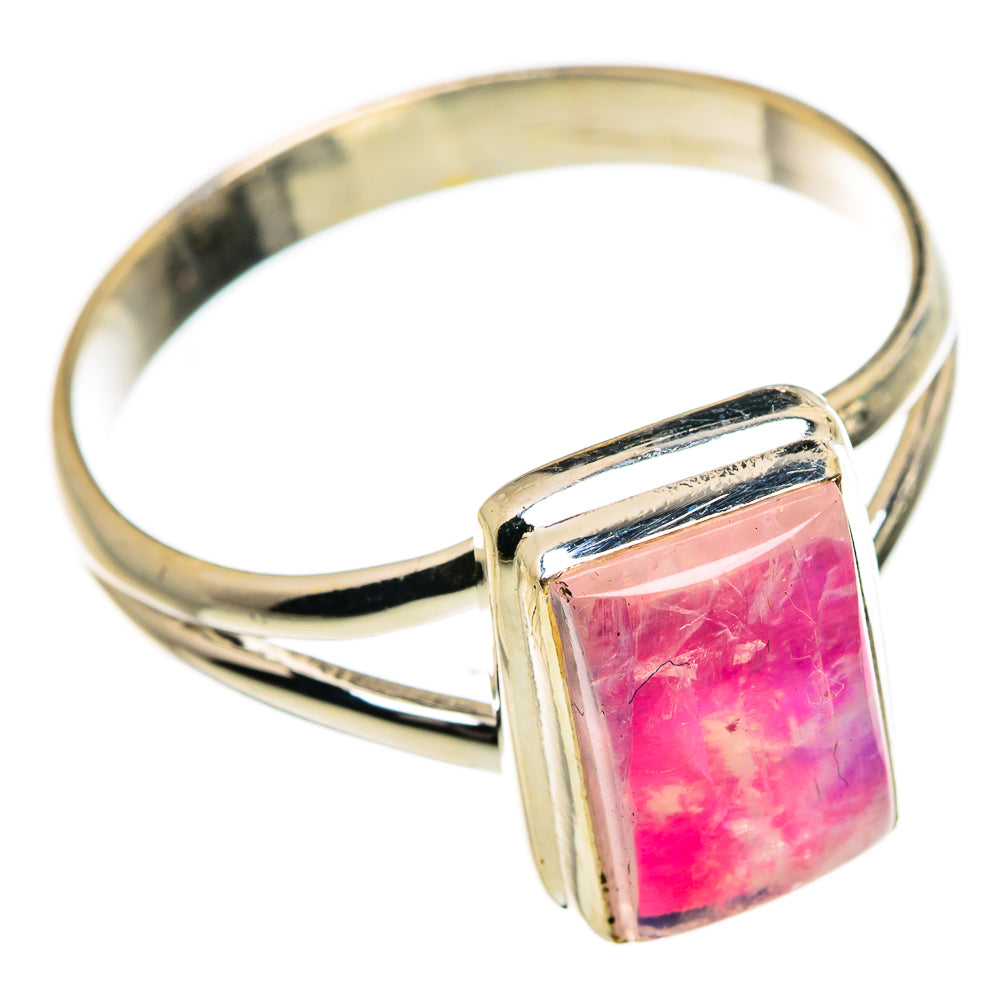 Pink Moonstone Rings handcrafted by Ana Silver Co - RING87022