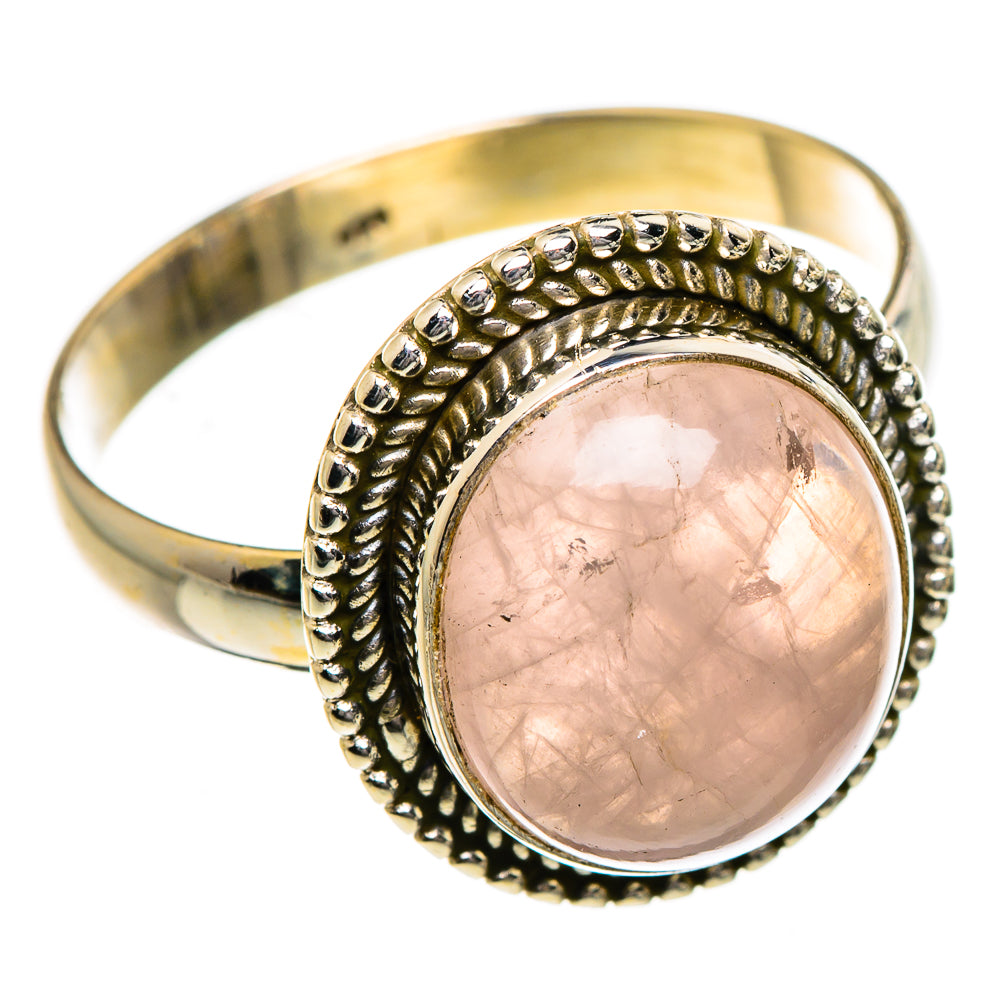 Rose Quartz Rings handcrafted by Ana Silver Co - RING87023