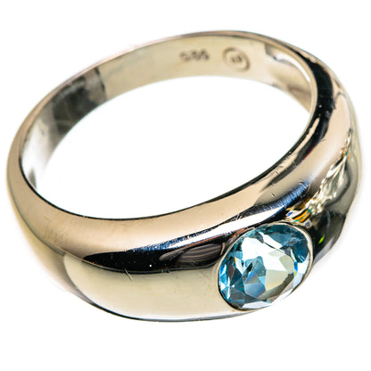 Blue Topaz Rings handcrafted by Ana Silver Co - RING87033