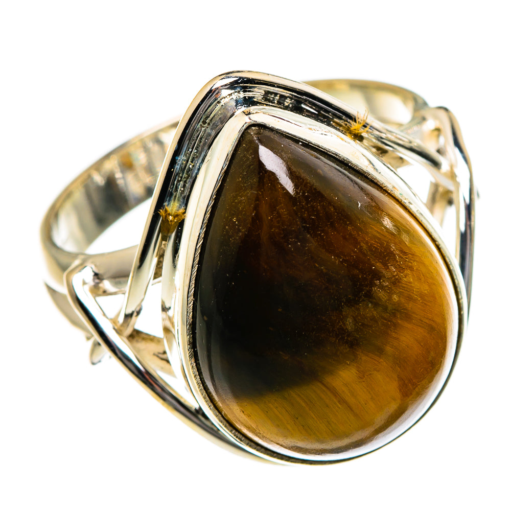 Tiger Eye Rings handcrafted by Ana Silver Co - RING87038
