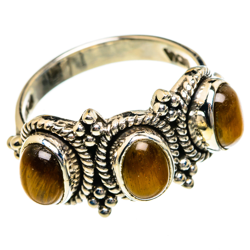 Tiger Eye Rings handcrafted by Ana Silver Co - RING87039