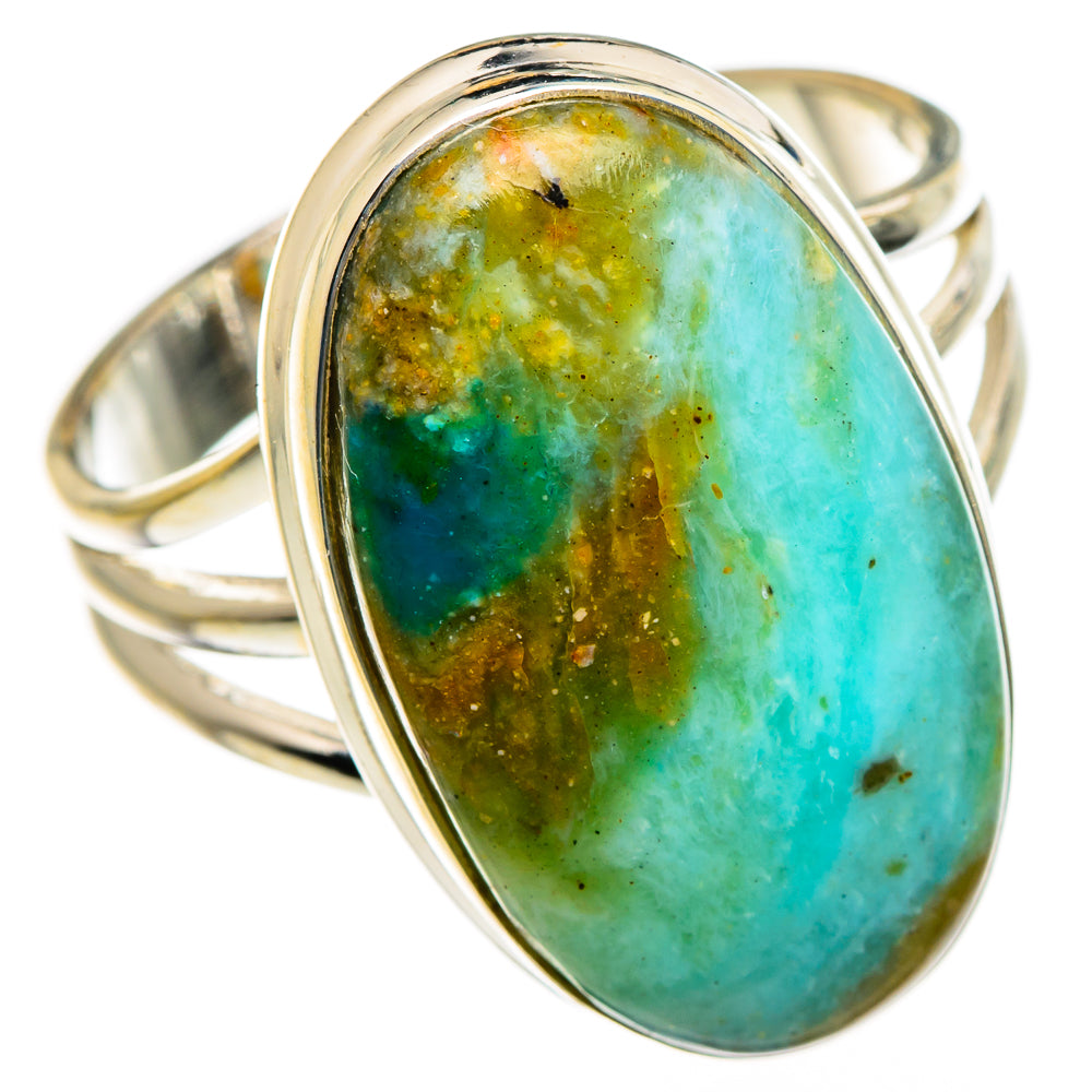 Peruvian Opal Rings handcrafted by Ana Silver Co - RING87054