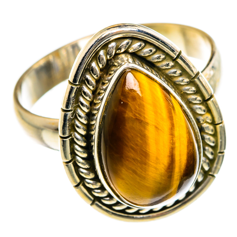 Tiger Eye Rings handcrafted by Ana Silver Co - RING87059