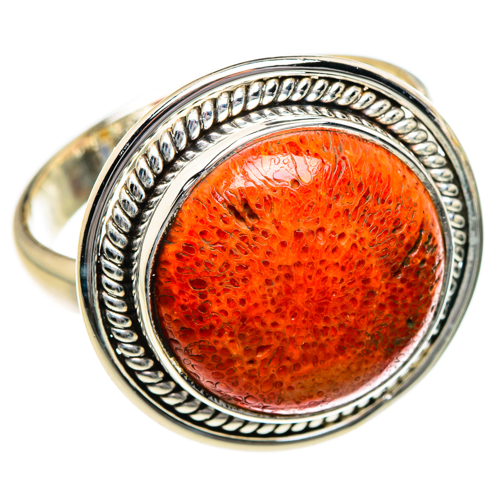 Sponge Coral Rings handcrafted by Ana Silver Co - RING87061