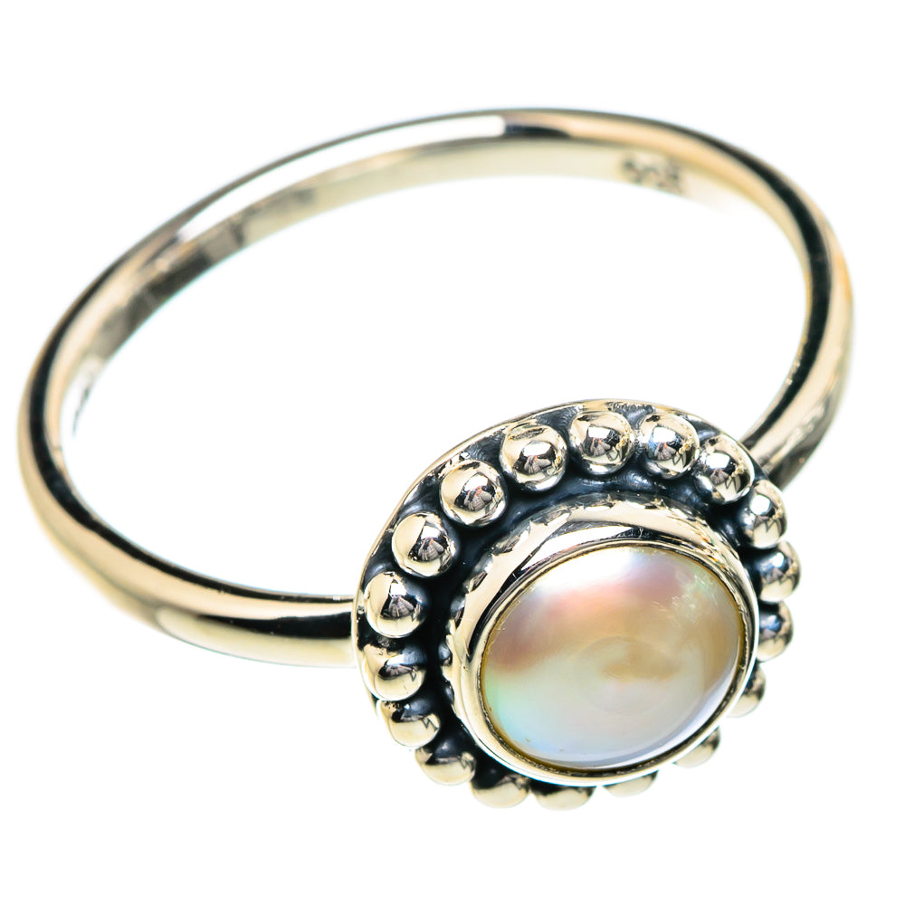 Cultured Pearl Rings handcrafted by Ana Silver Co - RING87066