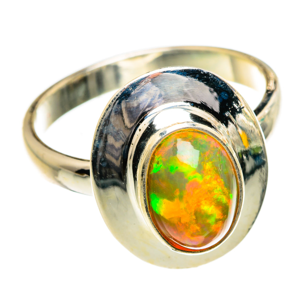 Ethiopian Opal Rings handcrafted by Ana Silver Co - RING87070