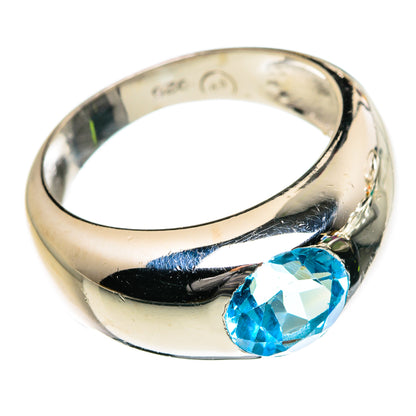 Blue Topaz Rings handcrafted by Ana Silver Co - RING87073 - Photo 2