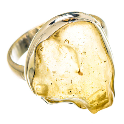 Libyan Desert Glass Rings handcrafted by Ana Silver Co - RING87079