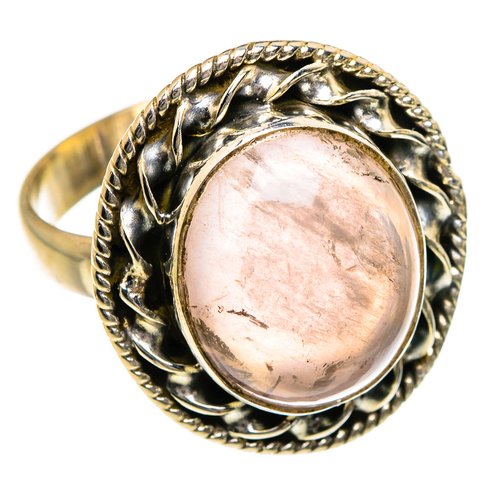 Rose Quartz Rings handcrafted by Ana Silver Co - RING87081