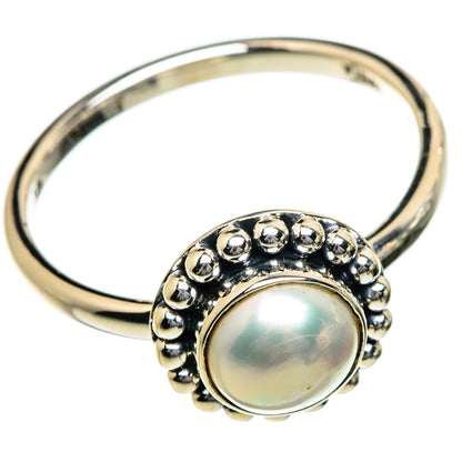 Cultured Pearl Rings handcrafted by Ana Silver Co - RING87085